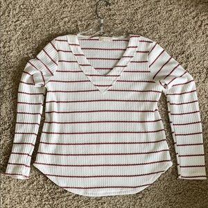 WORN ONCE Altar’d State V-neck Long Sleeve Shirt